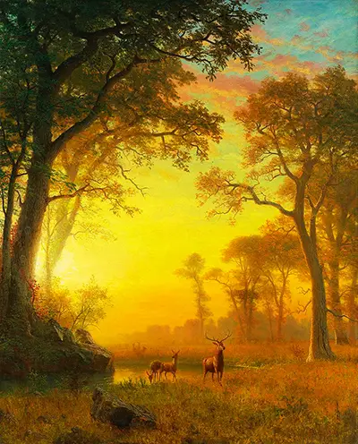 Light in the Forest Albert Bierstadt
